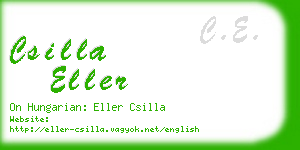 csilla eller business card